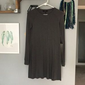 Grey Long-sleeve Dress